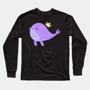 BTS purple whale Long Sleeve T-Shirt